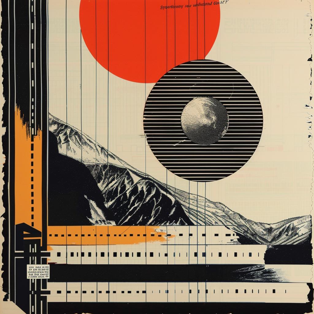 poster  red  sun  mountains  landscape  nature  visual  artwork  color  design 1021294