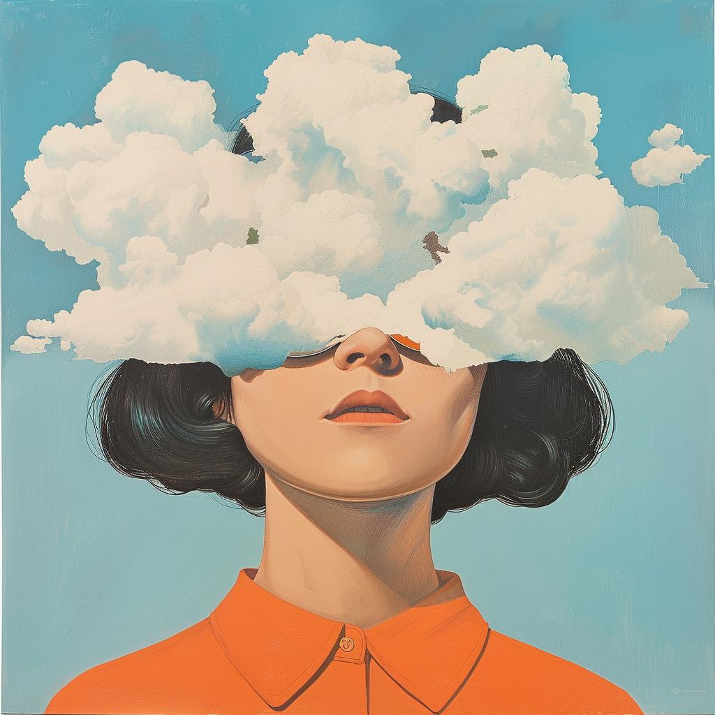 surreal  album  cover  clouds  woman  dreamy  creative  imaginative  whimsical  art 976730