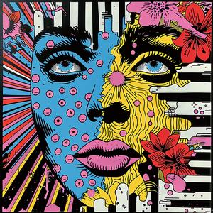 woman  flowers  colorful  portrait  surreal  faces  vibrant  creative  abstract  symbolist 1077995