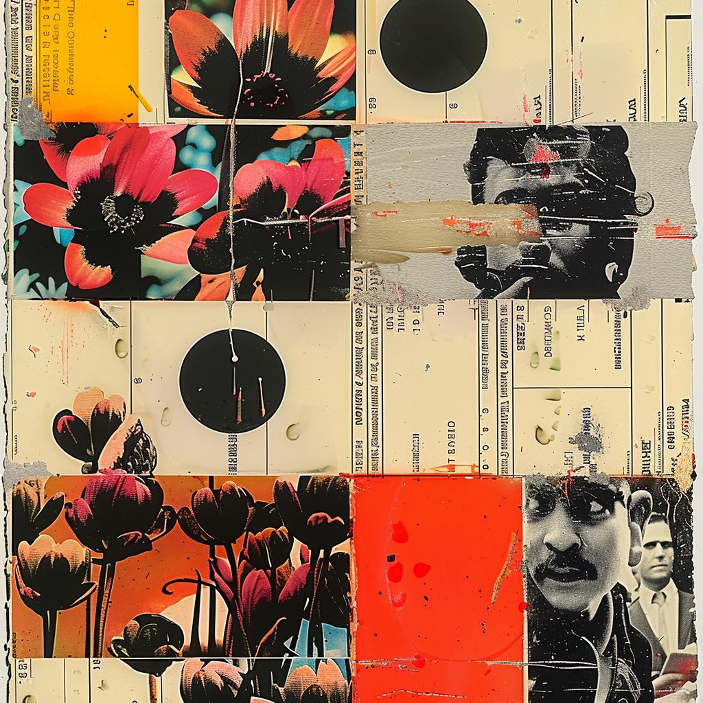 abstract  impressionism  collage  Rauschenberg  floral  colorful  graphic  design  vibrant  modern 942668