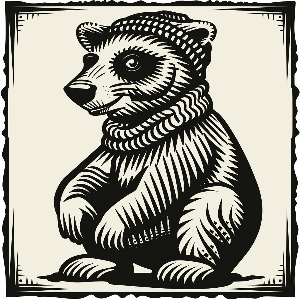 aggressive  streetwise  animal  knit  cap  culture  minimal  bear  urban  illustration 955588
