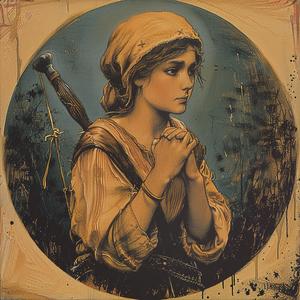 woman  stick  painting  chromolithography  art  graphics  colorful  creative  dynamic  expression 1053638