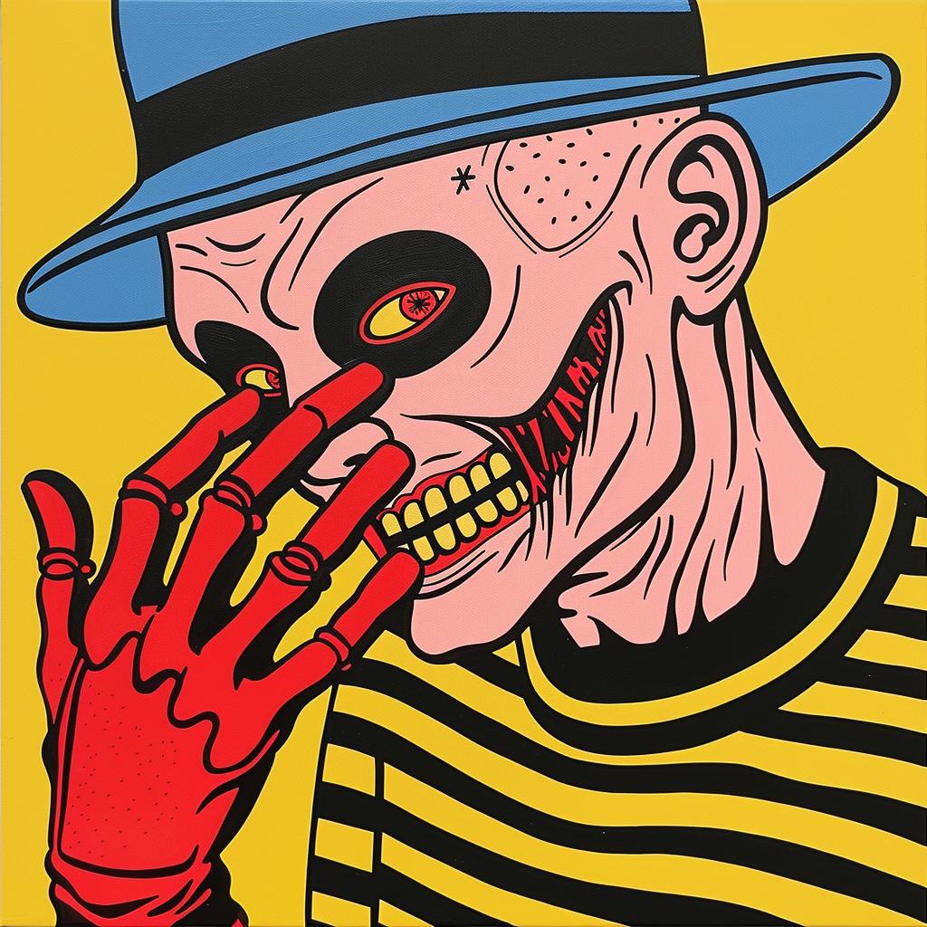 Freddy  Krueger  Hat  Painting  Character  Horror  Film  Art  Visual  Design 973160