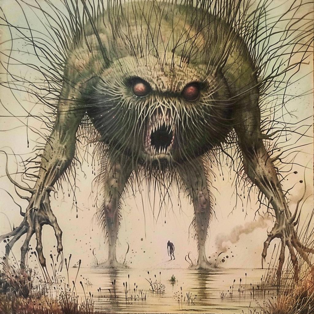 monster  art  horror  vintage  surreal  creative  weird  illustration  character  design 947217