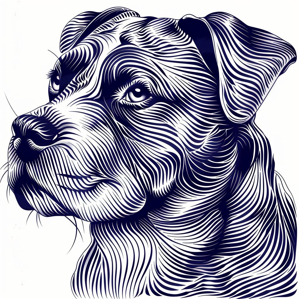 dog  drawing  art  stylized  patterned  black  white  canine  breed  animal 942480
