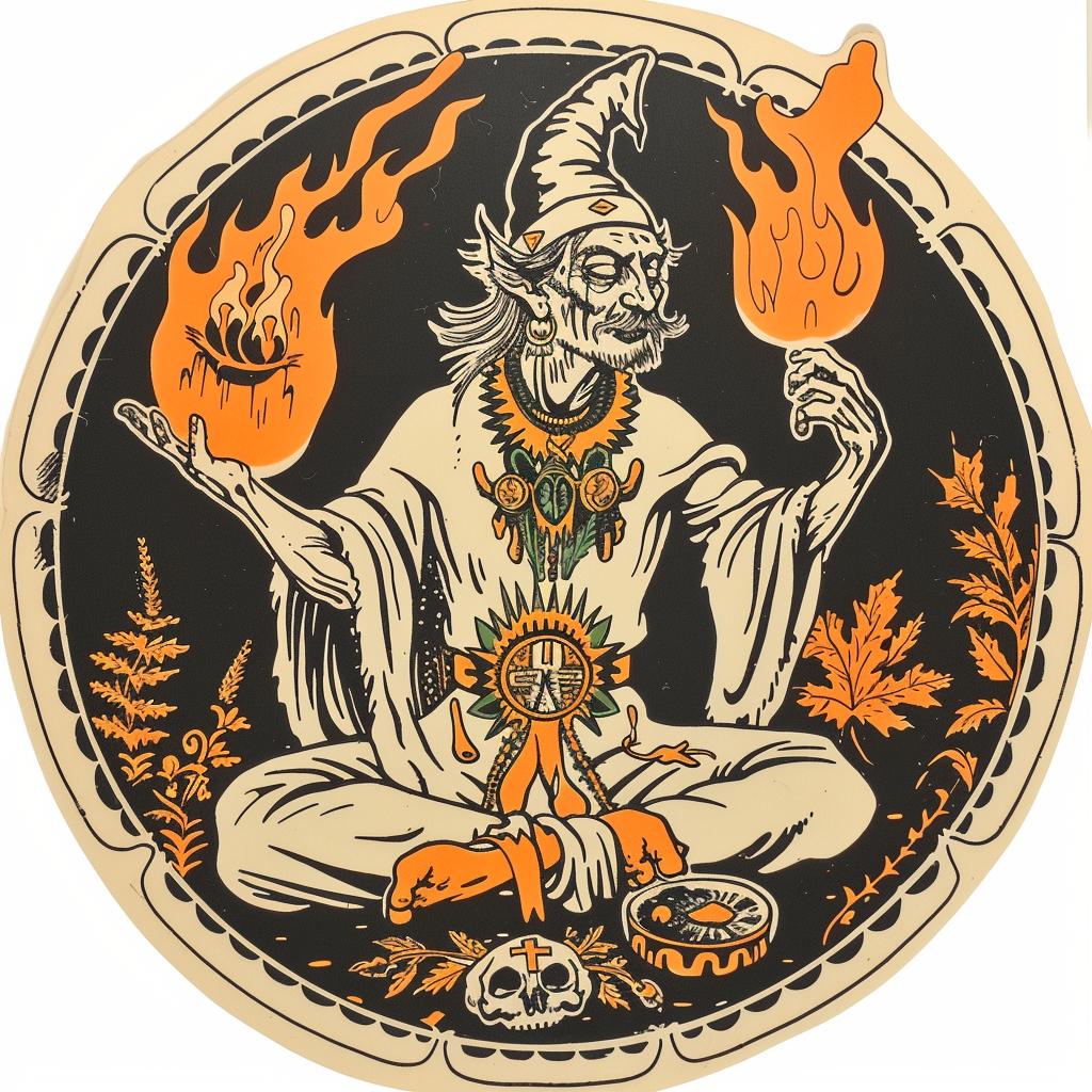 skull  circle  sticker  provocative  naturalistic  dark  terror  occult  art  McFarlane 935712