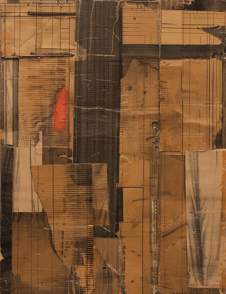 cardboard  painting  building  brown  paper  texture  stapled  stamped  artwork  mixed-media 962141