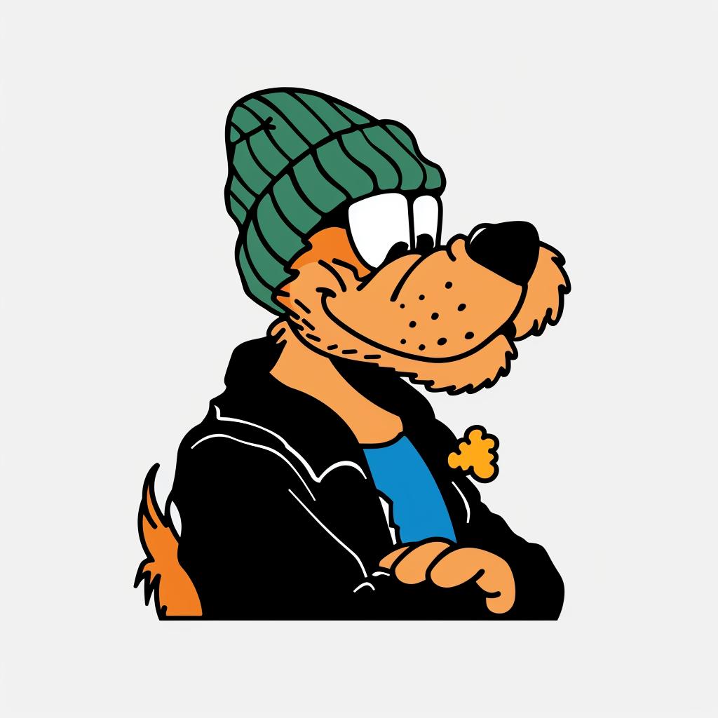 cartoon  dog  green  jacket  hat  aggressive  animal  minimal  culture  urban 958969