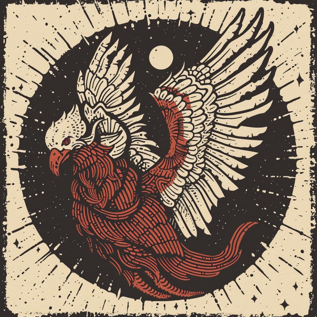phoenix  bird  sun  background  heraldry  art  spiritual  dark  symbolic  creative 932001