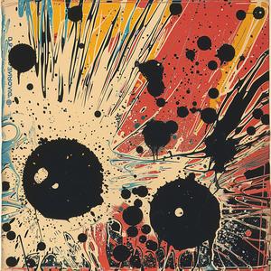 painting  black  red  splatters  abstract  chromolithography  art  expressionist  visual  bold 1052076