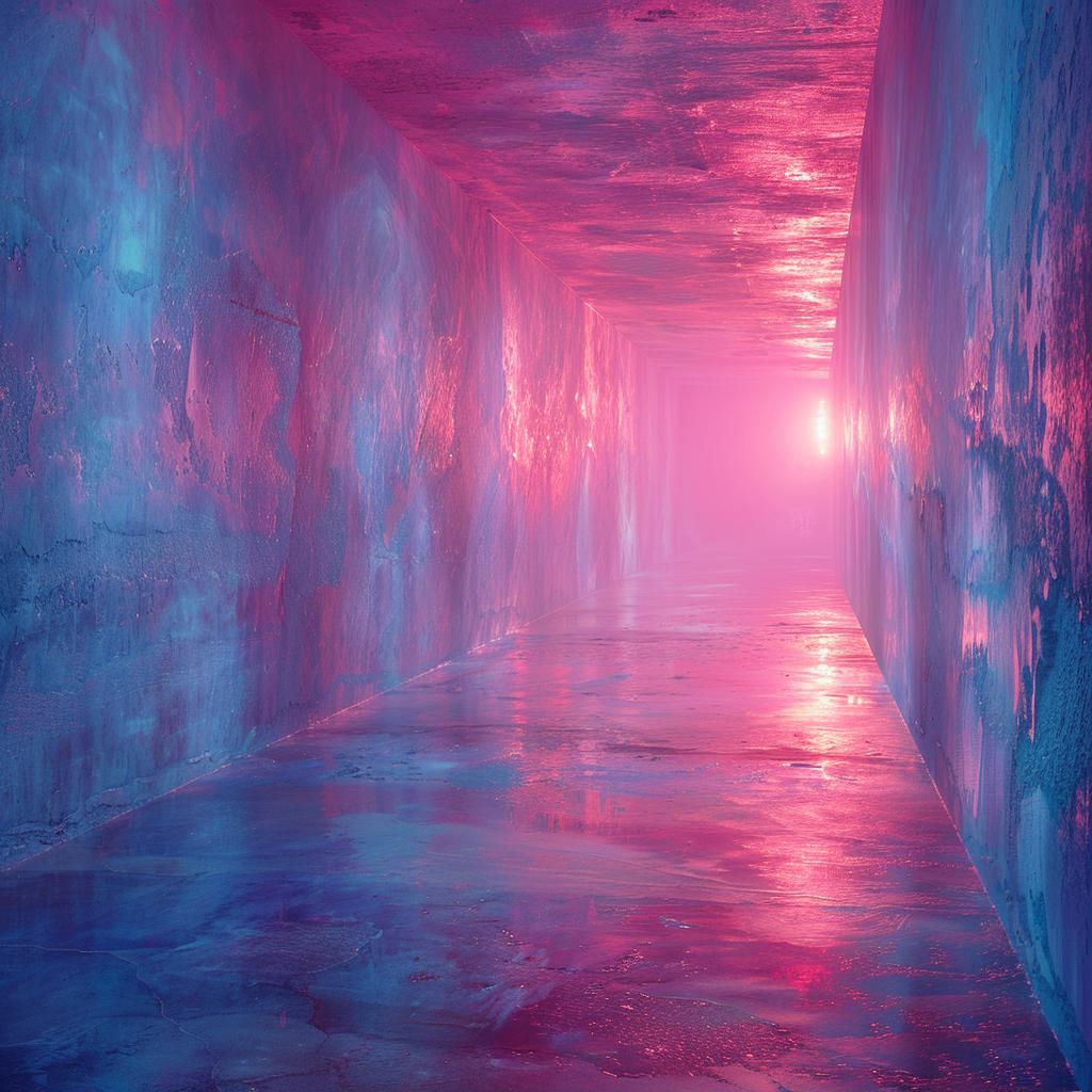 lighting  pink  blue  tunnel  surreal  photography  volumetric  Andreas  Levers  glow 1030713