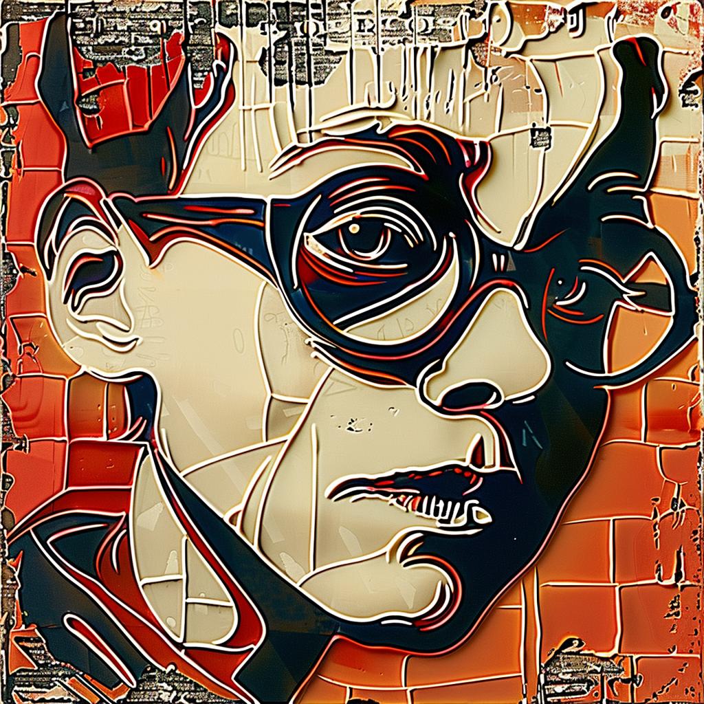 painting  portrait  man  glasses  realism  colorful  artistic  expression  visual  face 949375
