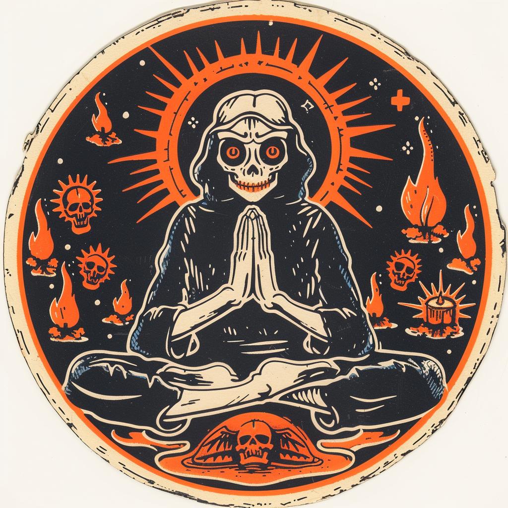art  provocative  spiritual  dark  occult  meditation  skull  emek  sticker  naturalistic 934966