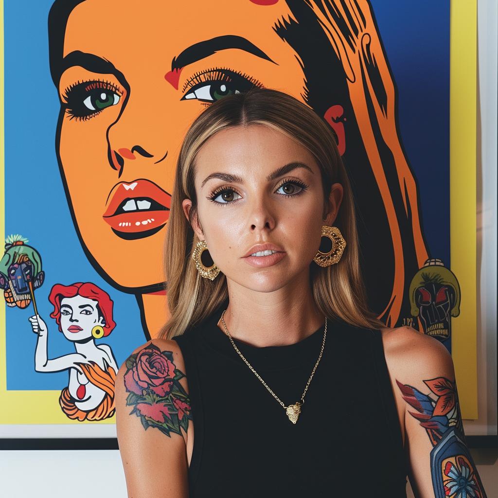 woman  tattoos  sitting  painting  portrait  artistic  modern  contemporary  female  expression 1023408