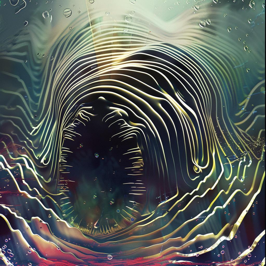 ocean  canvas  print  creature  stylized  abstract  underwater  vibrant  colorful  texture 967406