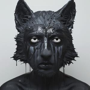 PopArt  wolfman  model  fourEyes  dripping  makeup  woman  black  fantasy  creative 1074102