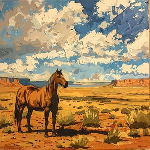 horse  desert  painting  Maynard  Dixon  western  wildlife  nature  art  figure 1079878