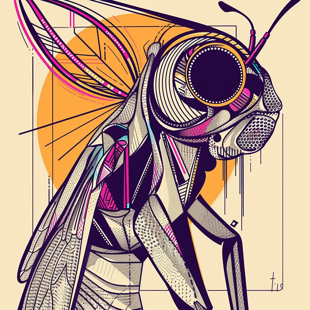 surreal  digital  art  album  cover  hyper-realistic  symbolist  screenprinting  challenge  insect 939542