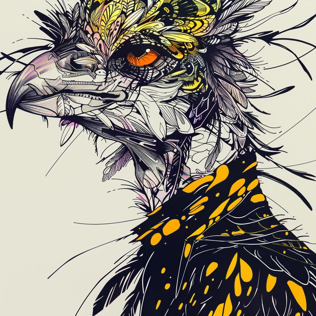 mythical  creature  hybrid  birds  fantasy  illustration  colorful  unique  fantastical  whimsical 952517