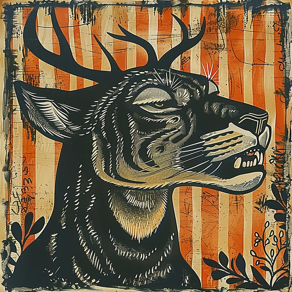 deer  painting  nature  wildlife  horns  artwork  realism  landscape  animal  symbolism 949908