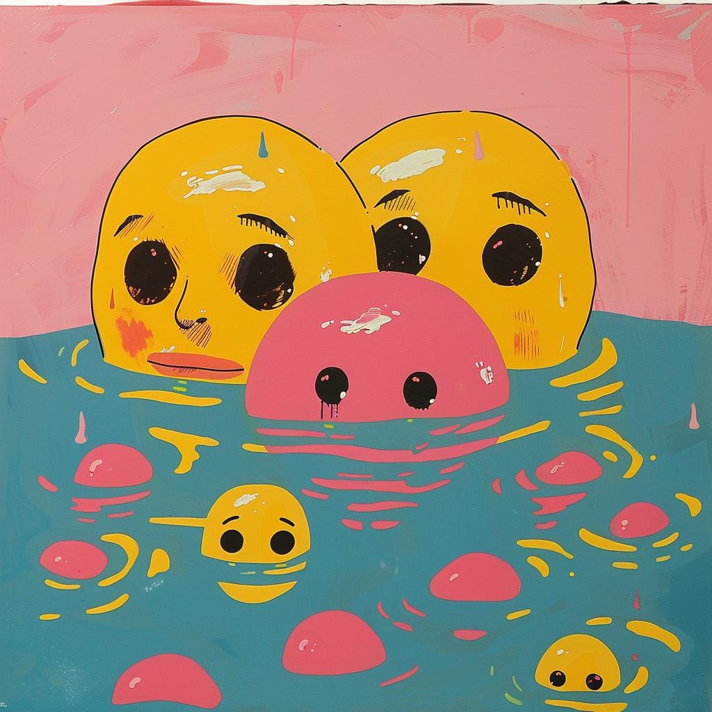 surreal  albumcover  faces  water  painting  dynamic  creative  colorful  art  splash 1017403