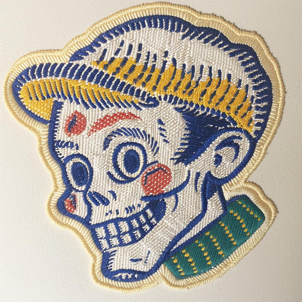 skull  hat  patch  embroidery  chenille  streetwear  minimal  cool  design  style 961188