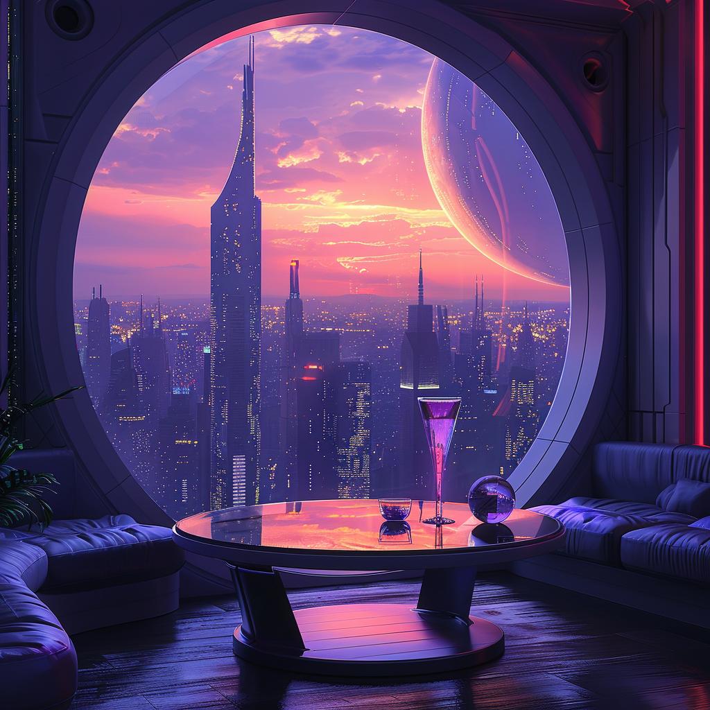futuristic  coffeshop  window  city  minimal  photography  glass  ambiance  detailed  lighting 970774