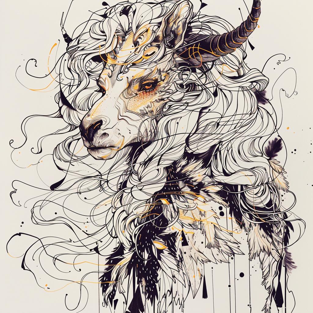 mythical  creature  hybrid  animal  fantastical  unique  blending  features  exploration  drawing 953253