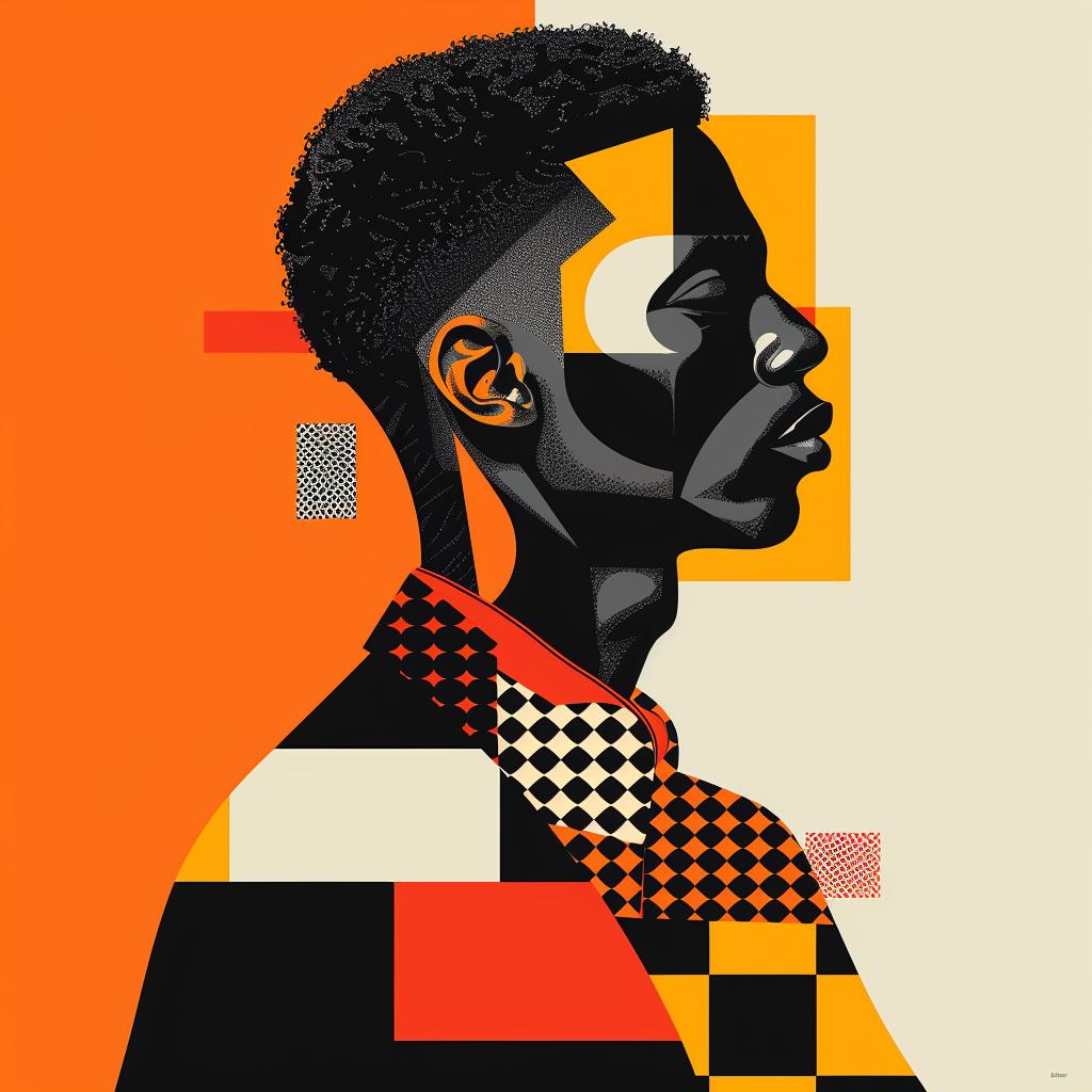 abstract  minimalist  portrait  geometric  elegance  colorful  stylish  modern  contrast  bold 929277