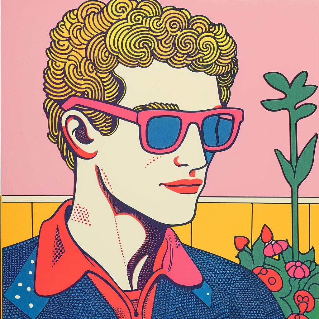 Zuckerberg  portrait  man  sunglasses  flower  painting  fashion  business  figure  style 962508