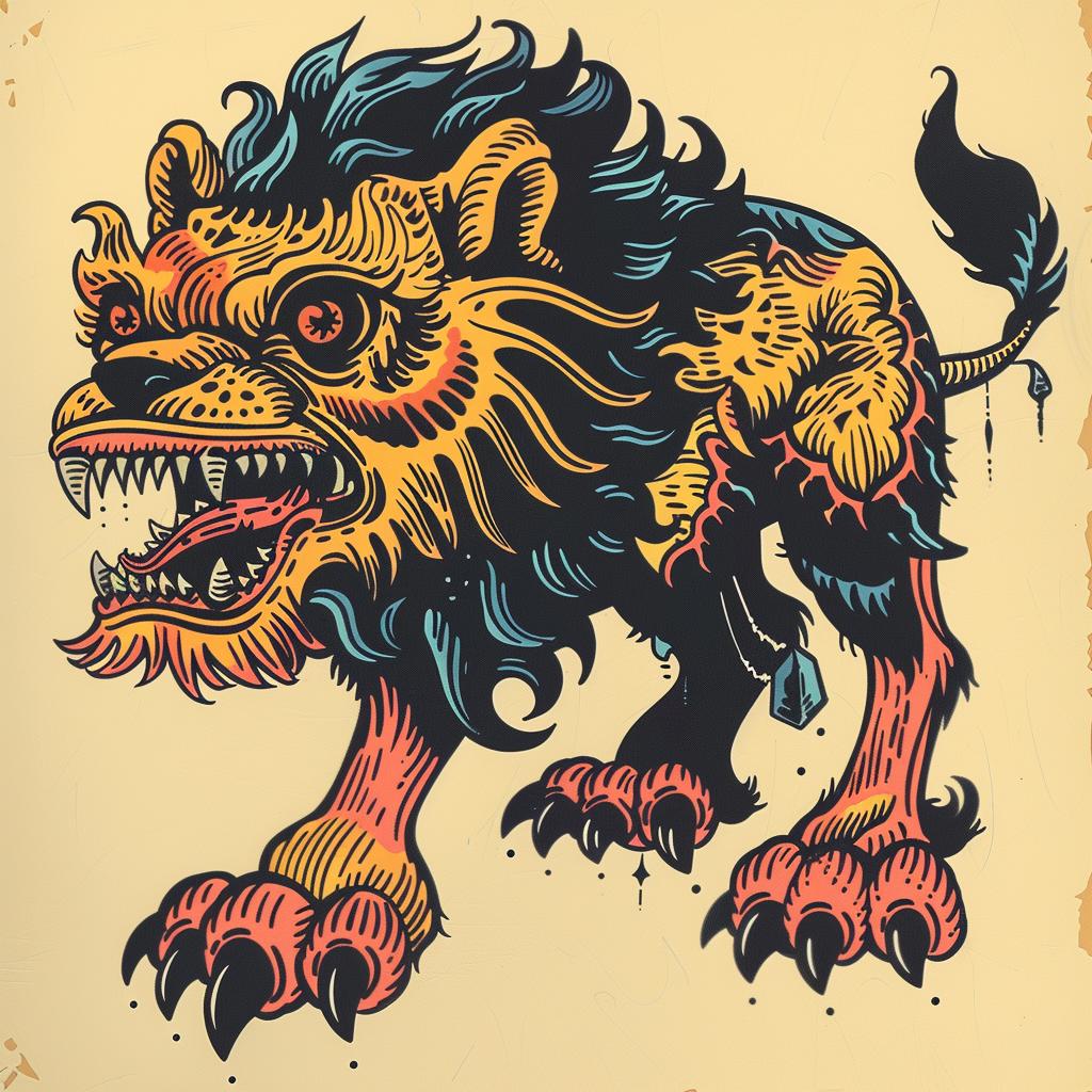 illustration  lion  mythical  creature  unique  art  graphic  fantasy  open  mouth 923300
