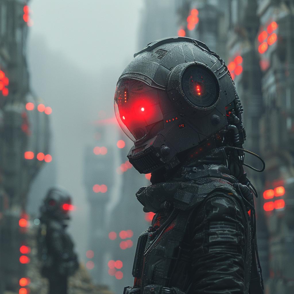 man  futuristic  suit  city  surreal  photography  red  black  sharp  focus 1028706