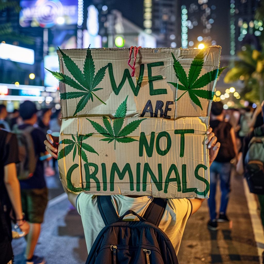 protest  sign  cannabis  closeup  activism  political  Thai  youth  message  identity 1032721