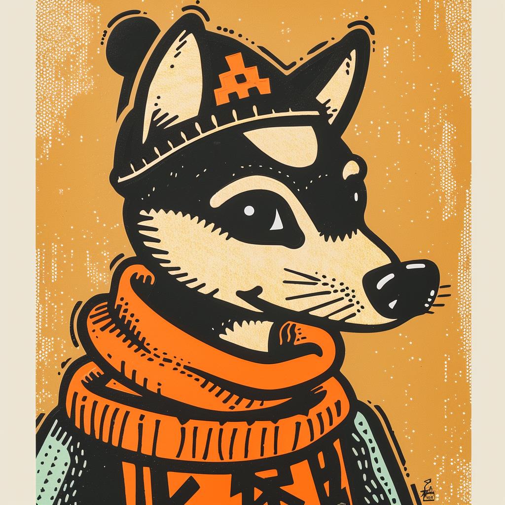 aggressive  streetwise  animal  knit  fox  scarf  hat  urban  minimal  stylish 958224
