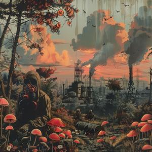 man  gasmask  mushrooms  chromolithography  surreal  nature  dark  industrial  fantasy  symbolic 1054240