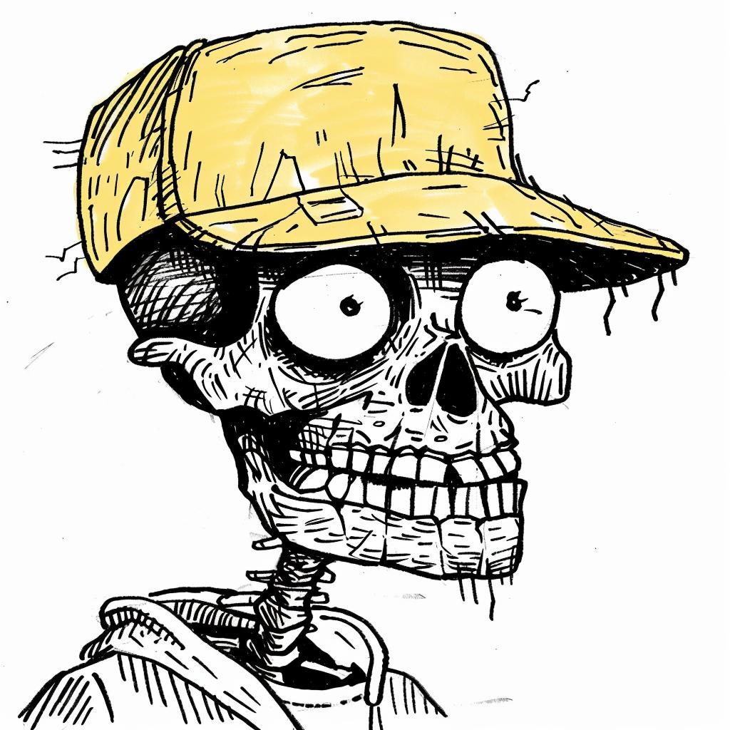 skull  creature  cartoon  cap  vibrant  illustration  comic  vintage  portrait  Kirby 920454