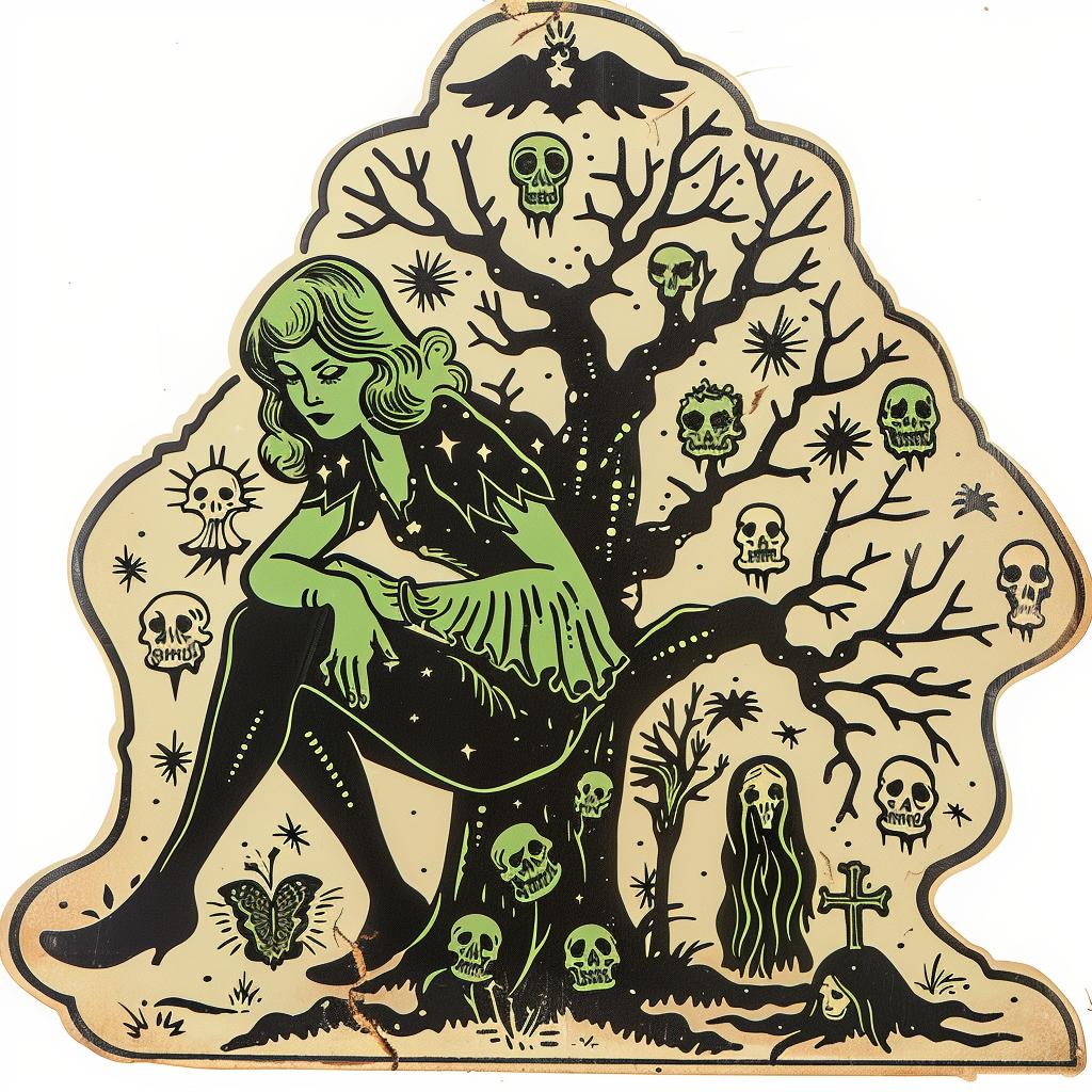 provocative  art  Becky  Cloonan  naturalistic  spiritual  terror  occult  woman  tree 932265