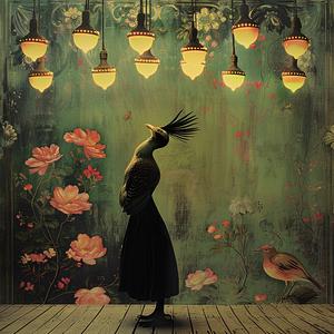 woman  wall  lights  flowers  floral  elegance  colorful  artistic  vivid  delicate 1040067